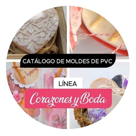 Jabonetas - Catalogos - Moldes de PVC - Corazones y Bodas