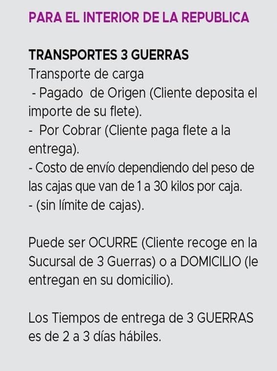 Método de Envío 1