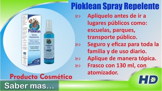 Pioklean Spray Repelente