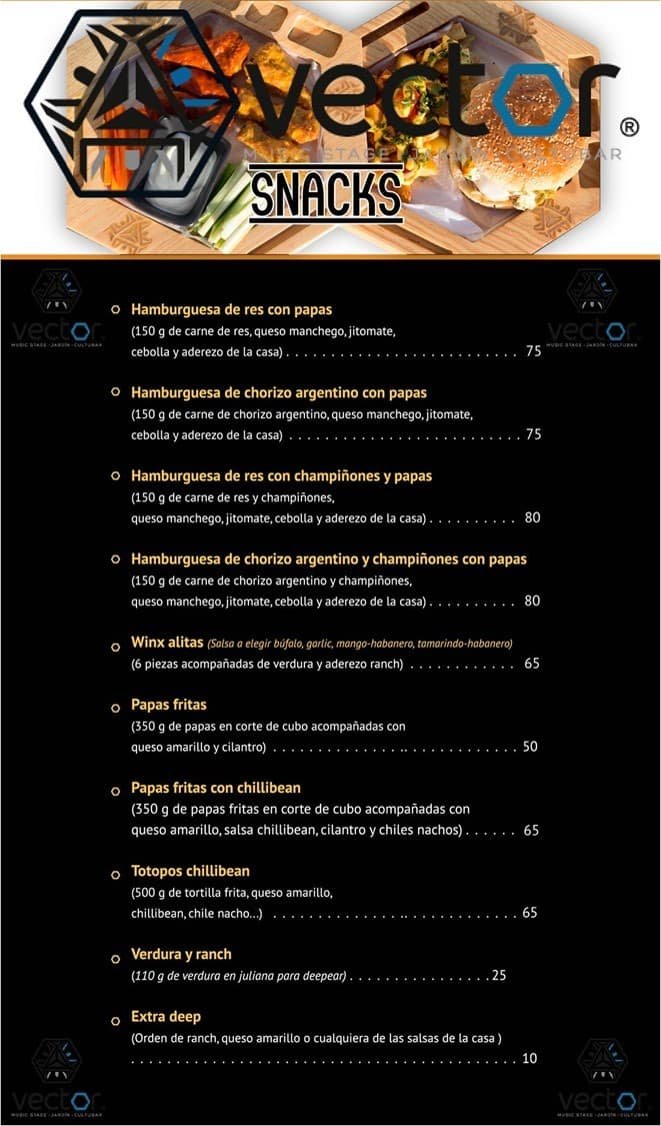 Banner - Vector CultuBar - Snacks